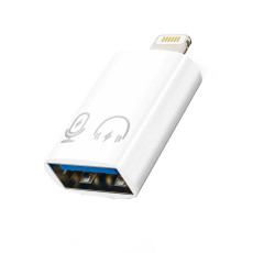 تبدیل USB به lightning مدل  OTG WHITE